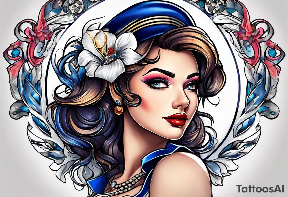 A lady reveals her boobs tattoo idea