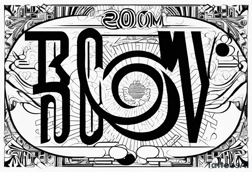 Tomorrowland 2024 based on the word Boom tattoo idea