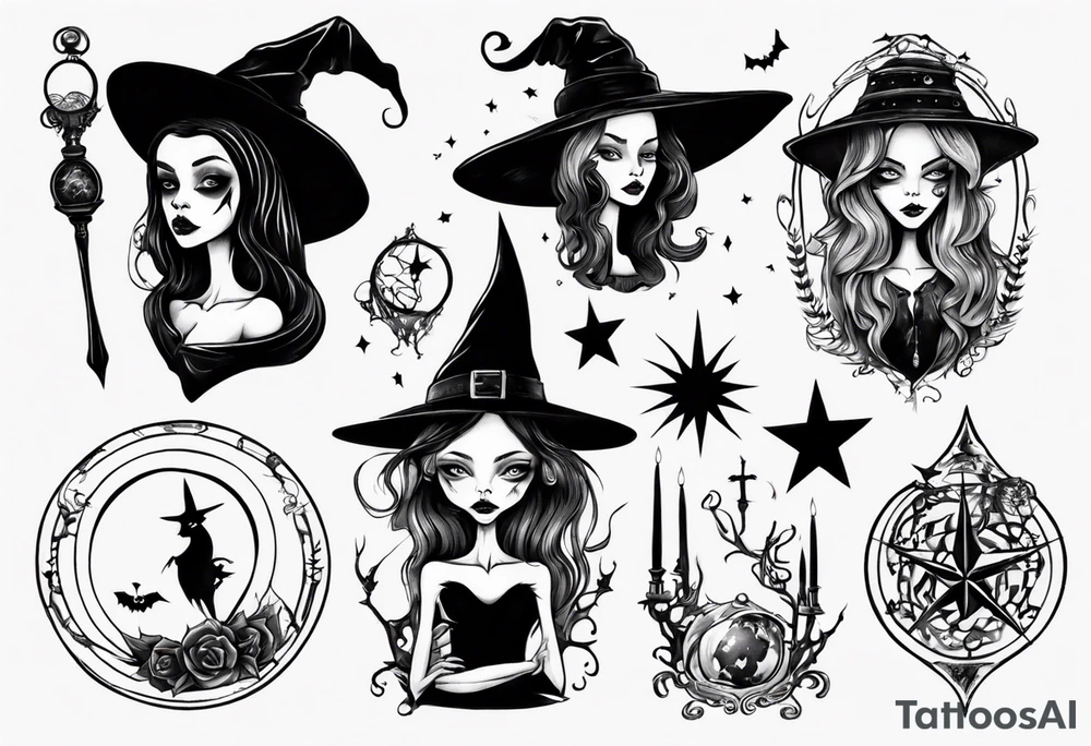 witch tattoo idea