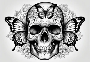 A butterfly that looks like a skull. tattoo idea
