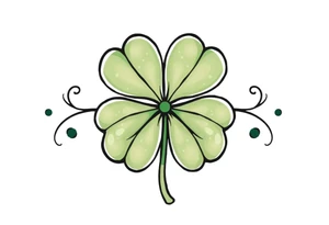 4-leaf clover tattoo idea