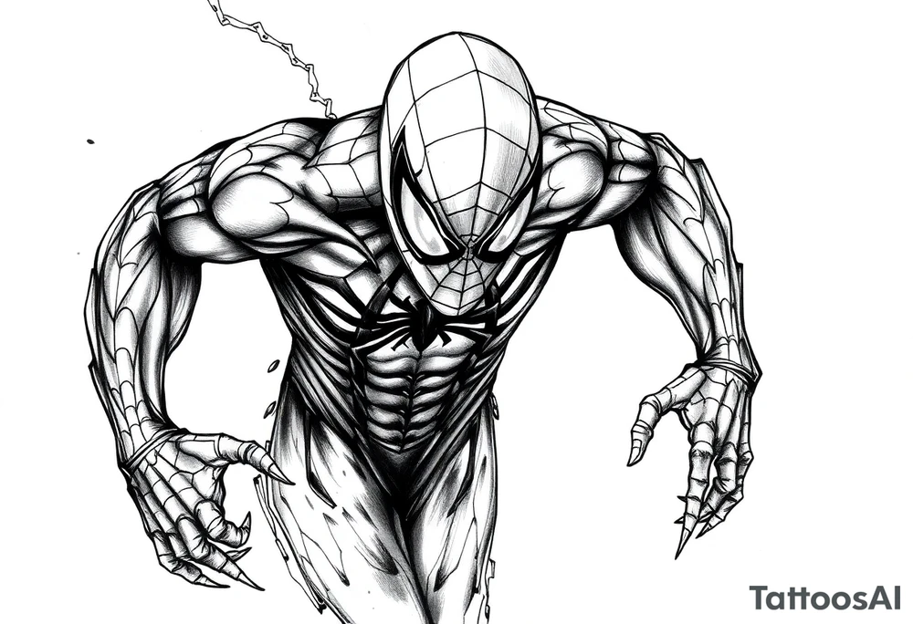 spiderman tattoo idea