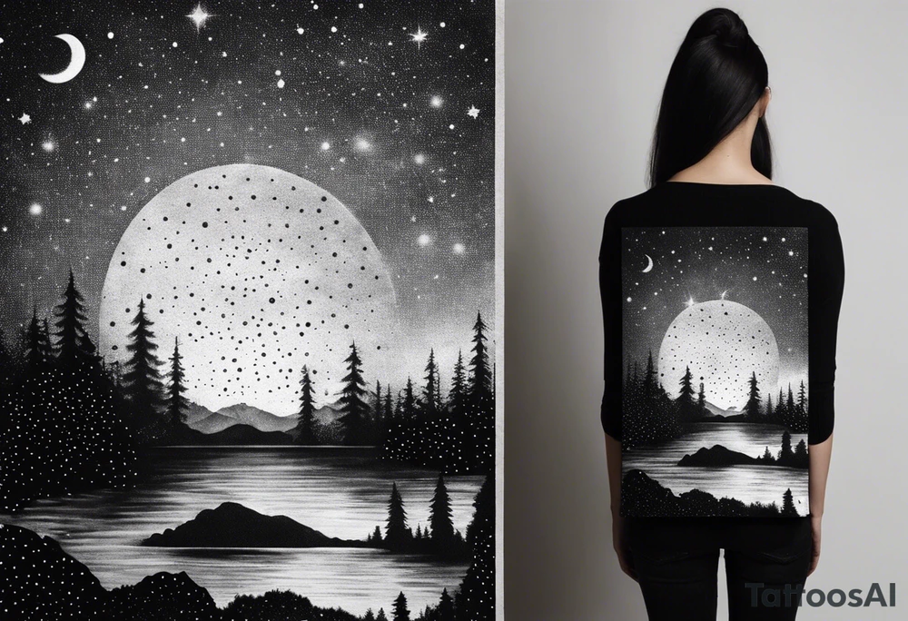 A certain kind of darkness is needed to see the stars tattoo idea