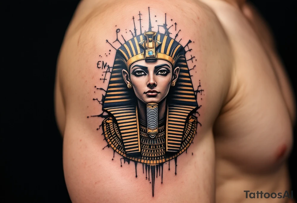 egyptian theme tattoo idea