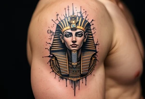 egyptian theme tattoo idea