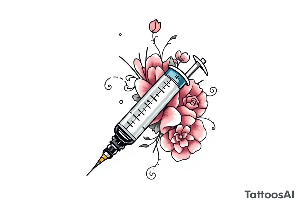 syringe tattoo idea
