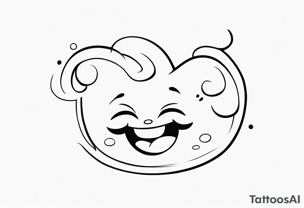 Happy, jolly , cute character tattoo idea