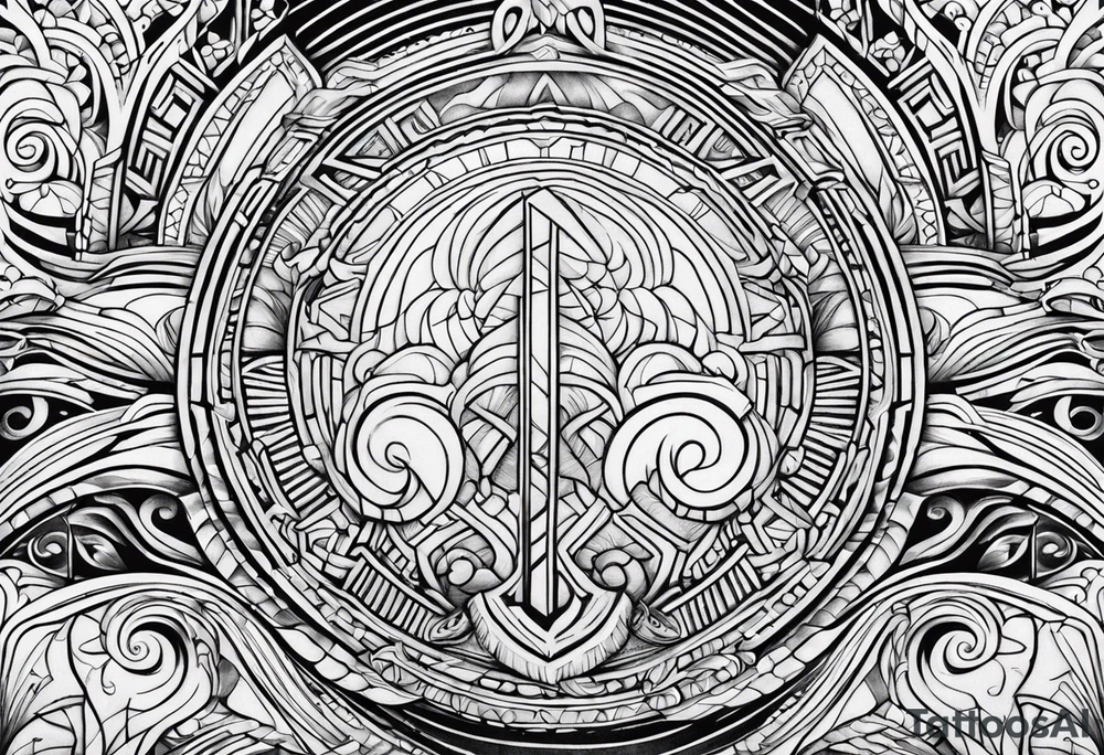 Meander tattoo idea