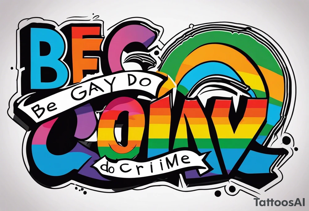 Be gay do crime tattoo idea