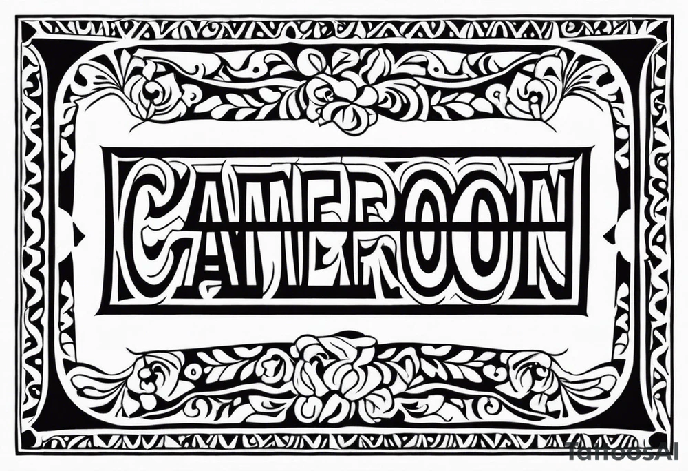 Cameroon tattoo idea