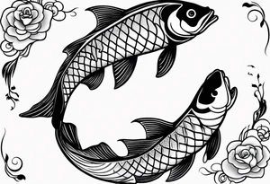 Pisces koi fish tattoo idea