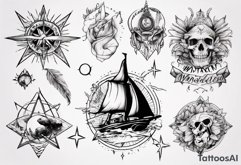 Wanderlust tattoo idea