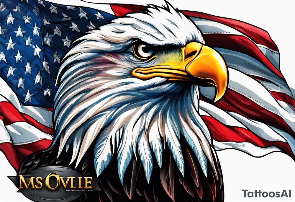 American flag tattoo idea