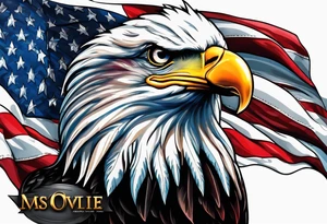 American flag tattoo idea
