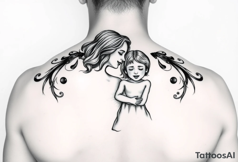 mom and kids tattoo idea