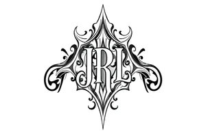 Monogram JRL tattoo idea