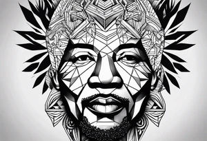 Mandela leg tattoo tattoo idea