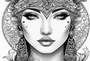 Segno zodiacale cancro con numero 69 tattoo idea