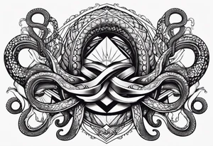 tentacles holding a joint tattoo idea