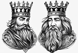 French king tattoo idea