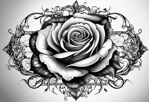 eine Taschenuhr mit einer Rose tattoo idea