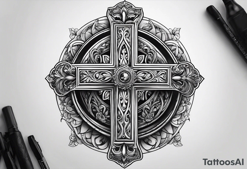 cross tattoo idea