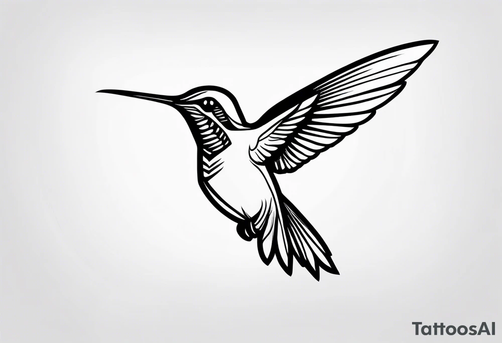 Hummingbird Flight tattoo idea