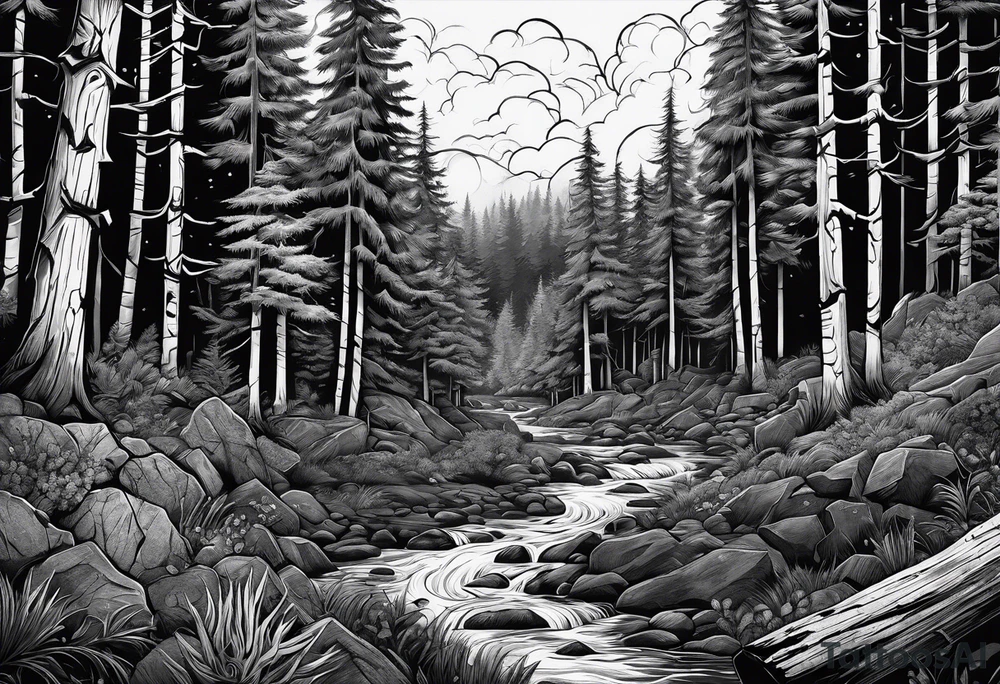 Dark Forest, Mine, Miner tattoo idea