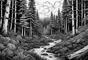 Dark Forest, Mine, Miner tattoo idea