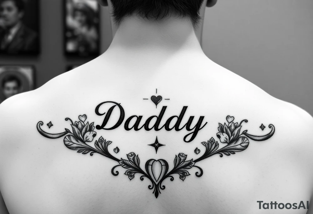 Casino themed memorial for Daddy tattoo idea