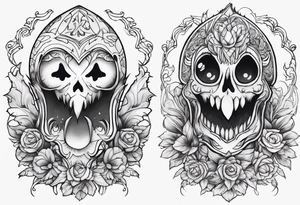 Cute ghost tattoo idea