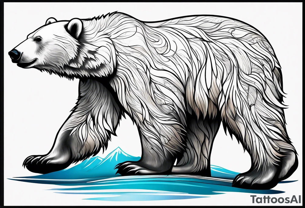 polar bear in italy tattoo idea