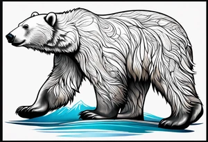 polar bear in italy tattoo idea