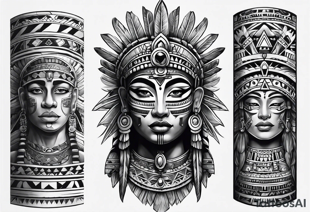 sleeve. Aztec tattoo idea