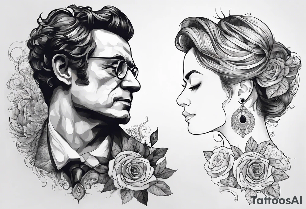 A tatto covering the arm from hand to shoulder based on Gustav Mahler's 5th symphony. tattoo idea