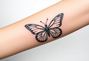 Rip autumn beloved wife butterfly tattoo idea