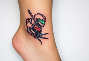 Samus Metroid pixel tattoo idea