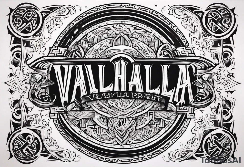 VALHALLA  prayer tattoo idea