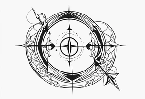 pisces and sagittarius tattoo idea
