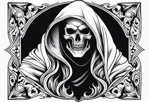 Sexy grim reaper tattoo idea