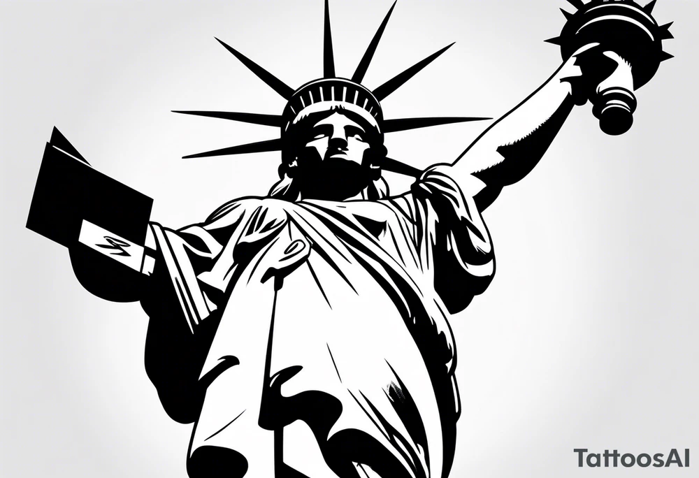 Statue of liberty tattoo idea