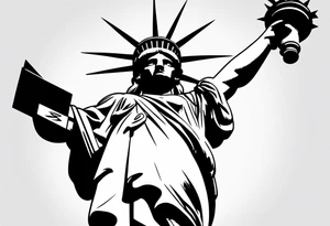Statue of liberty tattoo idea