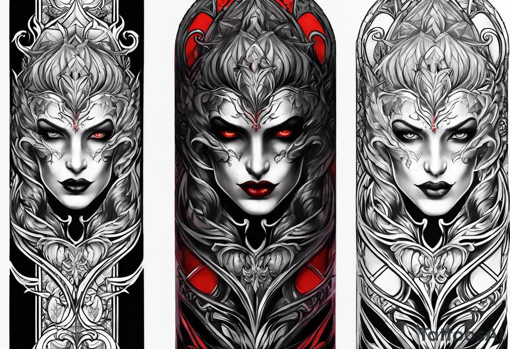 Vampire forearm tattoo design tattoo idea