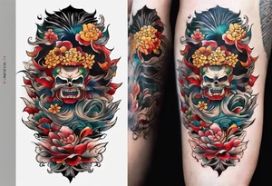 The name Nakama painted vertically, in Shôdo style. tattoo idea