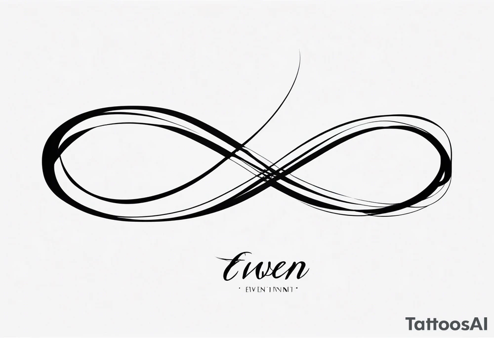 infinity symbol and the words EVEN IF type font tattoo idea infinity symbol and the words EVEN IF type font tattoo idea