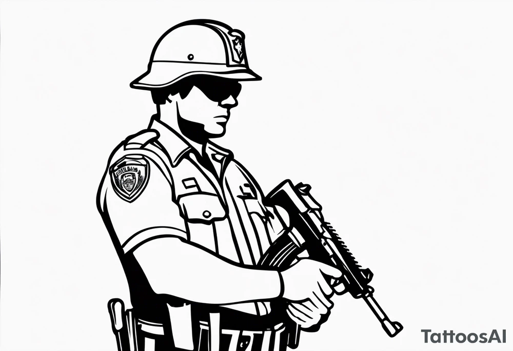 policeman tattoo idea