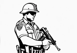 policeman tattoo idea
