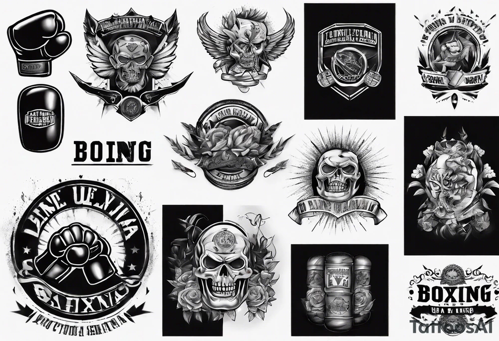 boxing arenas tattoo idea