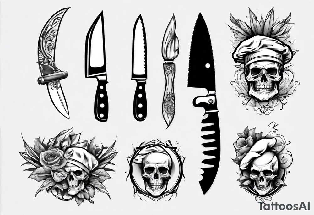 Chef Knife tattoo idea