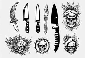Chef Knife tattoo idea